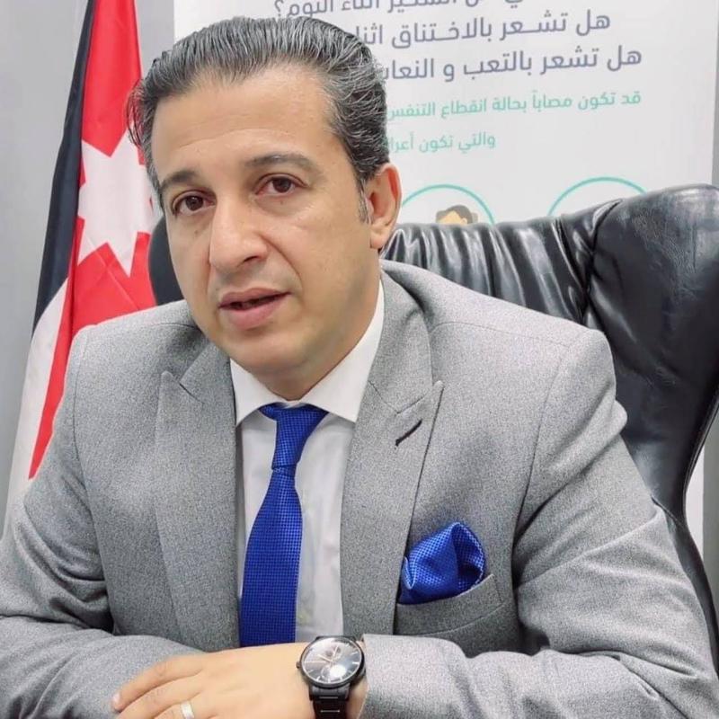  أستاذ الرعاية التنفسية في جامعة جدارا  الدكتور  الطراونة ... يحذر من تاثير السمنة على اضطرابات التنفس والنوم 